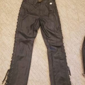 Harley Davidson woman leather pants